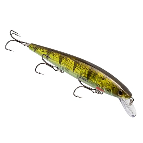 Strike King KVD Elite 300 Jerkbait Hard Bait Fishing Lure, Dives 4-7 Feet, Weight Transfer System - color: Pro Phantom Perch, size: Hook Size 4