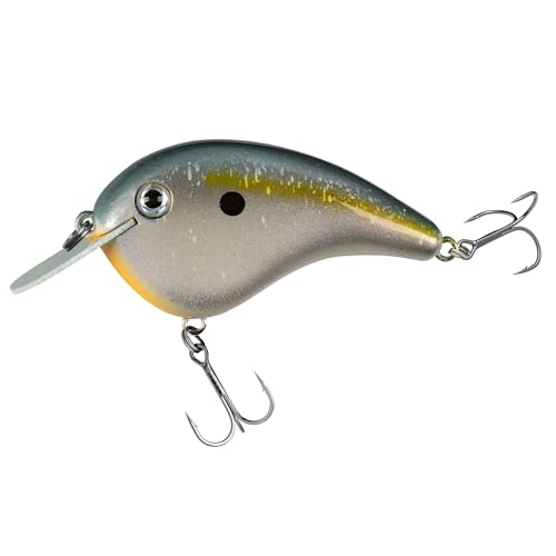 Strike King Chick Magnet Jr. Crankbait Fishing Lure, 1/4 oz, Dives 4-6 Feet, Premium Hooks - color: Sexy Shad 2.0