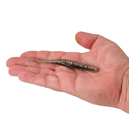 Berkley PowerBait Saltwater Bonga Stick Fishing Soft Bait, Irresistible Scent and Flavor, Ideal for Bass, Redfish, Trout and More - color: Silver Flash, size: 5"