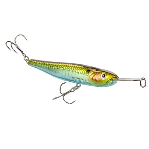 Strike King Evader 80 Fishing Lure, Swimming Topwater Bait, 7/16-Ounce - color: Chrome Herring