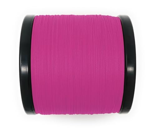 Reaction Tackle Braided Fishing Line - Pro Grade Power Performance for Saltwater or Freshwater Fish - Colored Fishing Line Braid for Extra Visibility - color: Pink, size: 10 Lb (300 Yards)