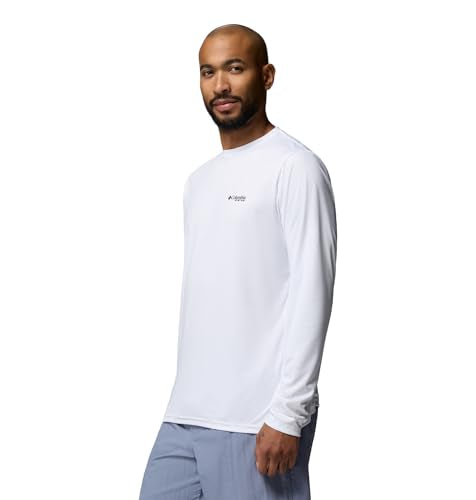Columbia Men's Terminal Tackle PFG Sea Creature Long Sleeve - color: White, size: X-Small