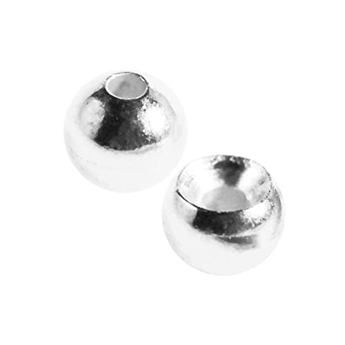 25 Pack 27 Colors 1.5-6.4mm Cyclops Tungsten Beads for Fly Tying - color: Silver, size: 2.0mm(5/64'') 25 Pack