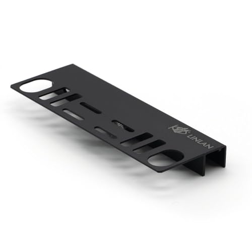 LINLAN Aluminum Aquarium Tool Holder - Fish Tank Accessories Organizer for Rimless Aquariums, Maintenance Tools, Tweezers, Tongs, Water Plants Accessories & Aquarium Supplies（Black） - color: Black