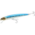 LUCKY CRAFT FlashMinnow 130MRS Saltwater Fishing Lures, Jerkbait for Halibut and Bass Fish, Slow Sinking 2-4ft, Surf Fishing Gear and Tackle Box Accessories - color: 621 Super Glow Blue-Pink Sardine