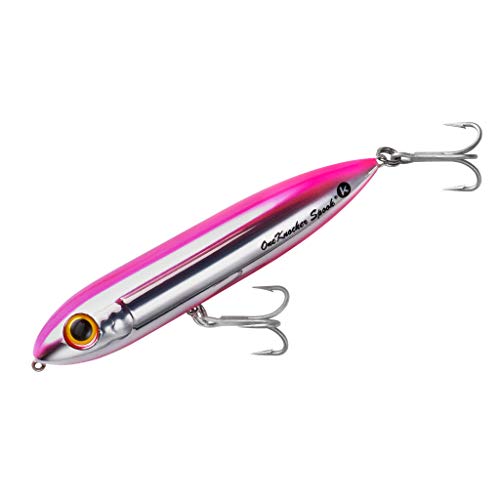 Heddon One Knocker Spook - color: Chrome/Pink