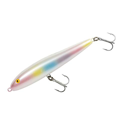 Jumpin' Minnow Topwater Fishing Lure - color: Mother of Pearl, size: 4 1/2 in, 1/2 oz