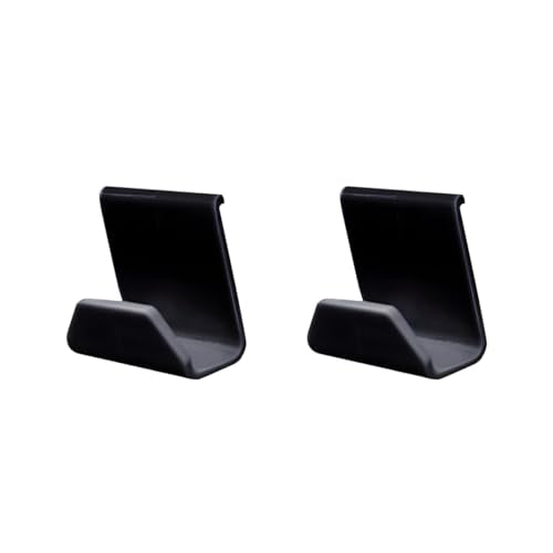 2PCS Car Co-Pilot Glovebox Hooks, Front Passenger Seat Glovebox Storage Hanger for Purse Key Umbrella Cable, Multifunctional Glove Compartment Holder Organizer Hook, Universal Fit (Black) - color: Black