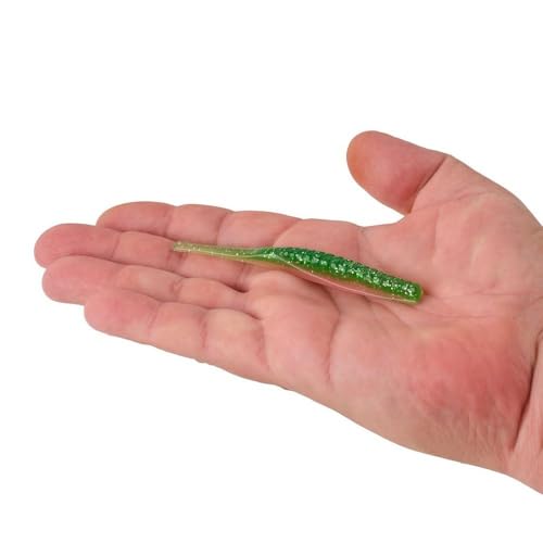 Berkley PowerBait Saltwater Bonga Stick Fishing Soft Bait, Irresistible Scent and Flavor, Ideal for Bass, Redfish, Trout and More - color: Electric Chicken, size: 4"