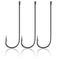 Dr.Fish 100 Pack Aberdeen Fishing Hooks Freshwater, Straight Shank Light Wire Worm Hooks for Bass/Crappie/Bream/Bluegill/Panfish - size: #4/0-100 Pack