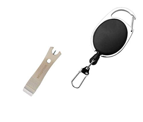 Fishing Line Nipper Cutter Clipper with Hook Eye Cleaner Pin Fishing Stainless Steel Tool - color: 2 in 1 Clipper