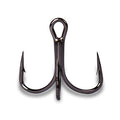 Mustad KVD Elite Triple Grip Treble 2X Short 1X Strong - color: Black Nickel, size: Size 8 (Pack of 6)