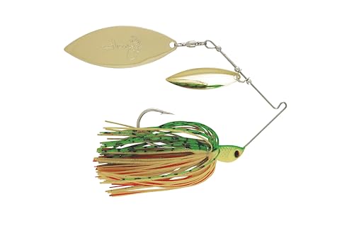 Luck E Strike Jimmy Houston Legends Spinner Bait with Willow Blades - color: Fire Tiger, size: 3/8 OZ