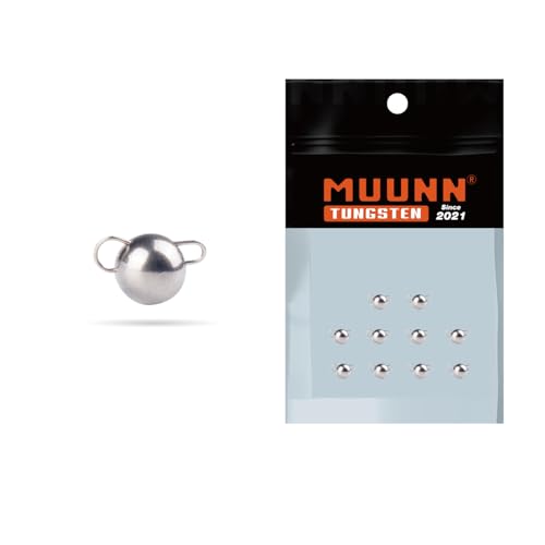 Tungsten Cheburashka Weights, Tungsten Free-Swinging Cheb Rig Weights for Finesse Rigging, Multiple, Plain - size: 1.5g - 10 Pack