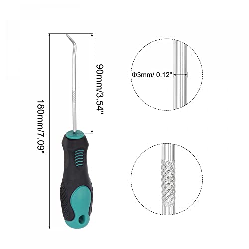 uxcell 45 Degree Pick Hook 7.09" Puller Remover Removal Tool for Oil Seal/O-rings, Gasket, Hose