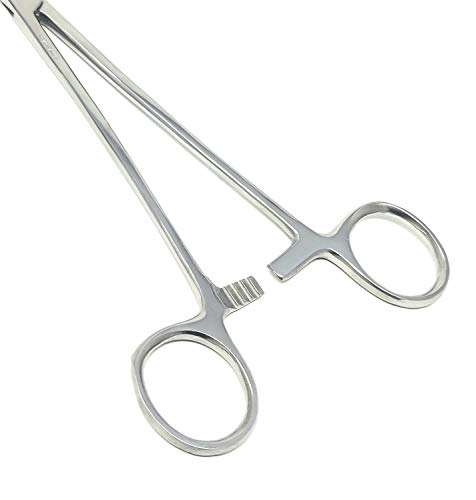A2Z SCILAB Heavy Duty 12" Full Serrated Curved Hemostat Forceps Locking Clamps Stainless Steel