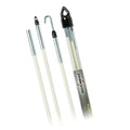 Jameson Glow Fish Rod Kit, 1/4 in x 12 ft – Non-Conductive Fiberglass Glow Rod for Running Wires through Ceilings, Walls, Floors, Attics – Includes Bullet Nose with Eyelet, Hook, and Storage Tube