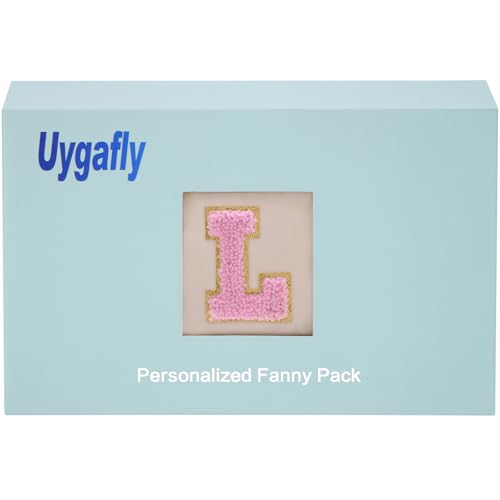 Uygafly Birthday Gifts for 4 5 6 7 8 9 10 11 12 13 Year Old Girl,Gift for Teen Girls Kids Toddler,Personalized Initial Fanny Pack Purse Crossbody Bag Belt Bag Cute Trendy Stuff | Cream,L - color: Cream, style: L