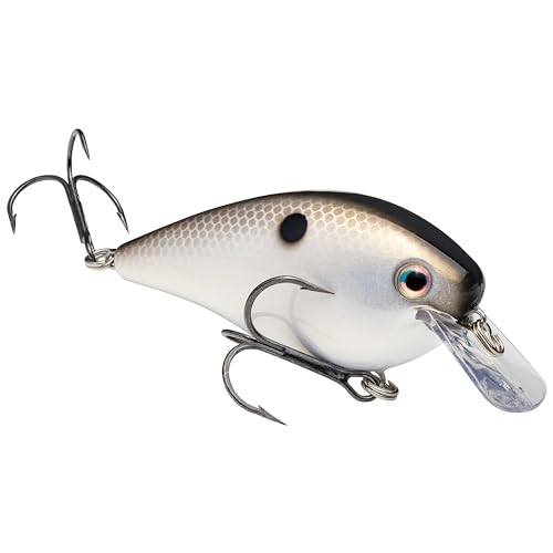 Strike King KVD 1.5 Hard Knock Fishing Lure, 3/8 oz, 3D Lifelike Eyes - color: 511 - Gizzard Shad, size: 2.5-Ounce
