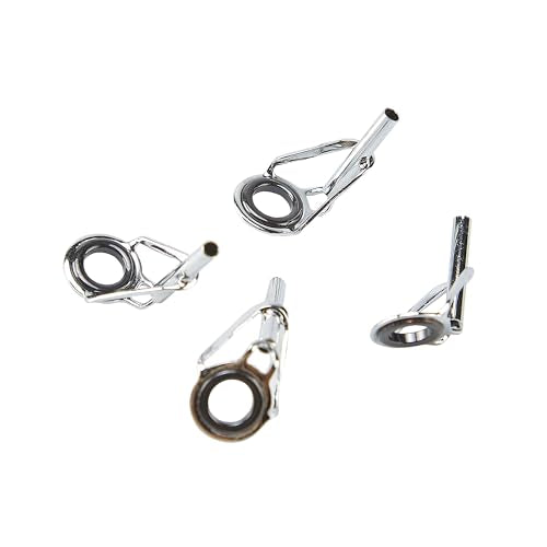 Fishing Rod Guide Repair Kit, 20 Pieces, Chrome Ceramic Eyelets Replacement Set