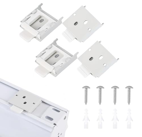 coolaroo Replacement Parts - Outside Mounted Blinds Curtain Rod Bracket Attachment, Vertical Blinds Replacement Parts, Deer Blind Brackets & mini Blind Brackets for Blinds Replacement - color: White, size: 2 SET