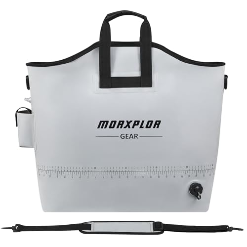 MORXPLOR Fish Bag Heavy Duty Tournament Fishing Weigh in Bag 26x23 19x34 inches - color: 23inch Dark Grey