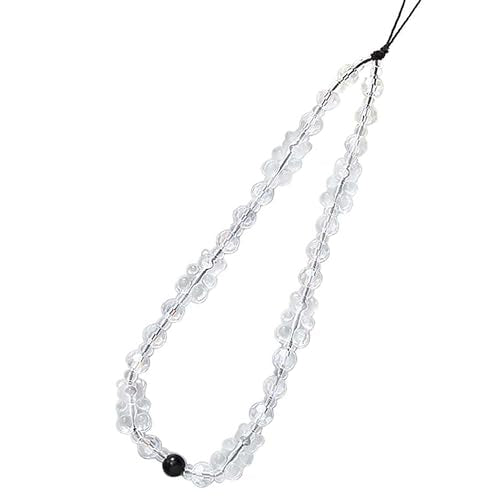 Beaded Phone Lanyard Wrist Strap Phone Charms Fixed Beads Pearl Chain - color: PC-xxA-4