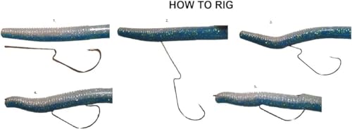 Long Shank Neck EWG Offset Worm Hook Wide Gap Swimbait Weedless Fishing Terminal Tackle - color: 10/PK Long Neck EWG Hook 4/0
