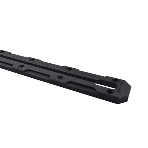 Kayak Track Mount Low Profile Nylon Kayak Rail Track | Kayak Fishing Accessories, 6/9/12 inch(1/2 pack) (12 inch(2pack)), Black - style: 12 inch(2pack)