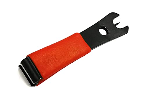 Fishing Line Nipper Cutter Clipper with Hook Eye Cleaner Pin Fishing Stainless Steel Tool - color: Orange