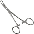 Precision Kelly Hemostat Forceps Locking Tweezers Clamp, Silver, 5.5 Inches, Curved Stainless Steel - size: 5.5", style: Curved