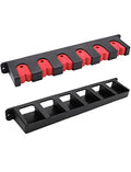 Horizontal Fishing Rod Rack Holders Wall-mounted Fish Pole Holder for Garage & Boat 6-Rod Storage Racks -1 Pair Rod Holder Rod Holder (1 Pair Vertical Red) - color: 1 Pair Vertical Red