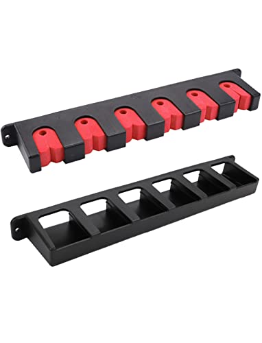 Horizontal Fishing Rod Rack Holders Wall-mounted Fish Pole Holder for Garage & Boat 6-Rod Storage Racks -1 Pair Rod Holder Rod Holder (1 Pair Vertical Red) - color: 1 Pair Vertical Red