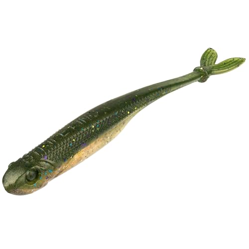 Strike King Spotlight Split Minnow Fishing Lure, Soft Plastic Jerkbait, 8-Pack - color: The Real Gill, size: 3"