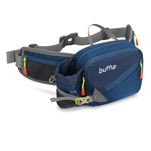 Lightweight Sports Fanny Pack with Bottle Holder,Waist Pack for Hiking,Running,Cycling & Outdoor Adventures (Blue) - color: Blue