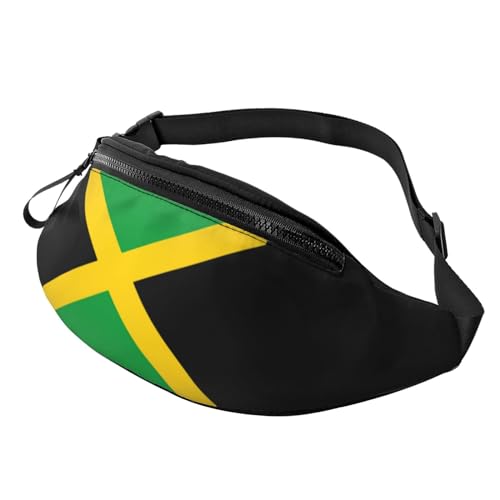 Flag of Jamaica Fanny Pack Crossbody Waist Bag Pack for Men Women. Belt Bag for Travel Walking Running Hiking Fishing. - color: Flag Of Jamaica