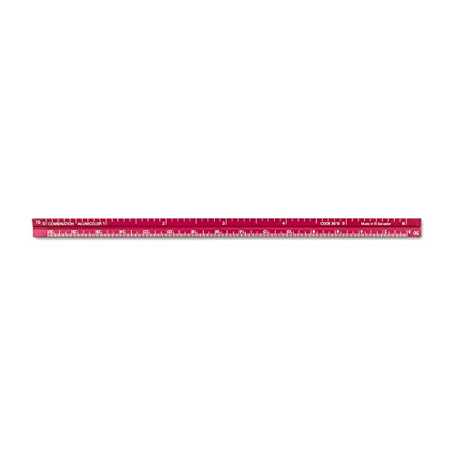 Alumicolor 3610-4 Aluminum Combination Pocket Scale, 6IN, Red - color: Red, size: 6 Inch, style: Combination