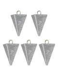 BLUEWING Pyramid Sinkers Lead Fishing Weights 1oz,2oz,3oz,5oz,8oz,10oz,12oz,16oz,32oz for Saltwater - style: #02 2oz, 7 Pack