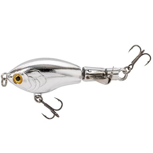 Strike King Bitsy Chickin Fishing Lure, Topwater Plopper, 2 1/2-Inches, 1/4-Ounce - color: Carolina Chrome