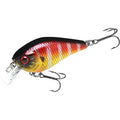 Lucky Craft LC 0.5 Squarebill Crankbait, Silent Fishing Lure for Bass Trout and Pike, Made in Japan, Freshwater Fishing Gear, Hard Bait Bass Lures - color: 301 Magma Heat Up Gill
