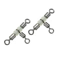 PATIKIL 3 Way Swivel Cross Line T Turn Rolling Tackle with Luminous Beads for Catfish Surf Rig - size: 0.9x0.5 Inch
