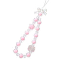 Beaded Phone Lanyard Wrist Strap Phone Charms Fixed Beads Pearl Chain - color: PC-tm-3