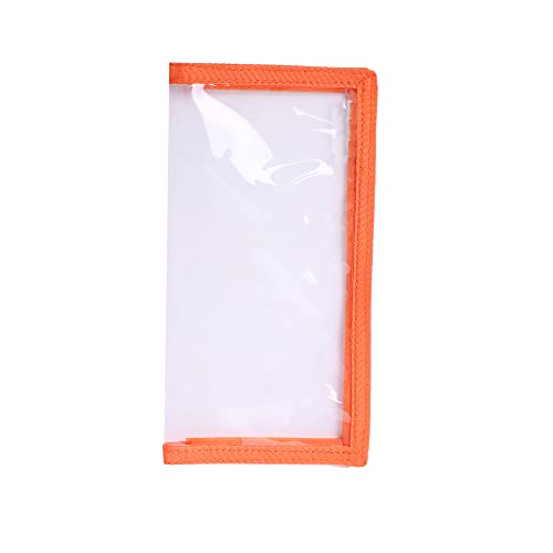 Raprance Fishing Lure Wraps 4 Packs Clear PVC Bait Hook Covers Keeps Fishing Safe Easily See Lures（Orange,M） - size: Medium
