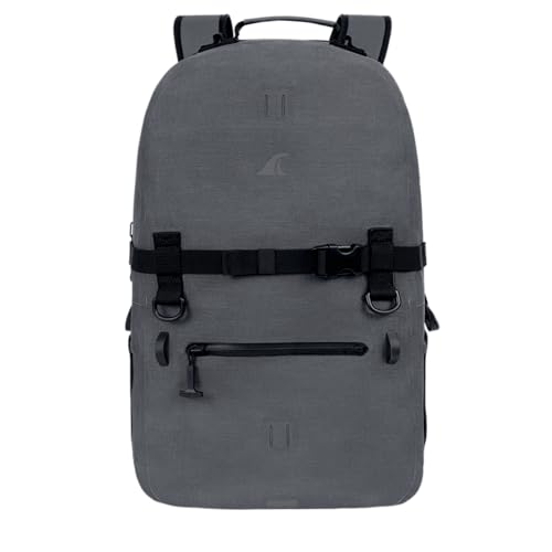Breakwater Supply™ Fogland CORDURA Waterproof IP68 Submersible Backpack | Tech Bag with Laptop Sleeve & Airtight Zippers for Travel, Work, Commute, College, Gaming, Unisex, TPU (Goshen Gray, 25L) - color: Cordura Goshen Gray, size: 25L