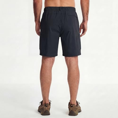 Mens Cargo Shorts - Lightweight Relaxed Fit - Tactical Work Shorts for Men,Stretch Quick Dry Fishing Hiking - color: Black, size: 30