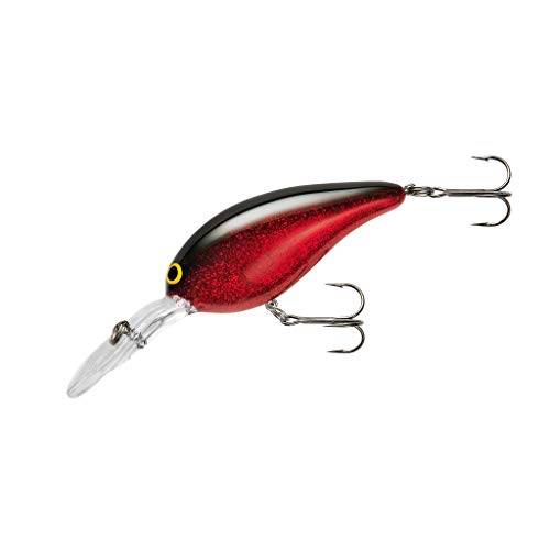 Norman Deep Little N Crankbait Bass - color: Red/Black/Red Fleck