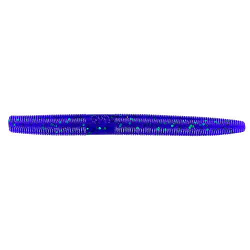 Gary Yamamoto YAM - color: JUNE BUG PURPLE W/ EMERALD FLAKE, size: 4 Inch
