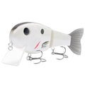 BASSROCK Topwater Fishing Lures for Bass Pike Salmon Floating Swimbait Jointed Crankbait Freshwater Saltwater 4.9in/1.76oz RK1001 - color: White Shad, size: 3.9in/1.04oz