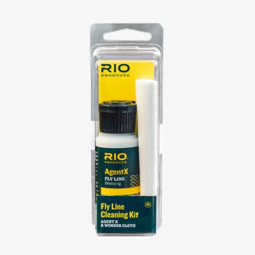 Rio Products Fly Fishing Line Cleaning Kit, Includes Wonder Cloth and Fly Line Dressing, Clear