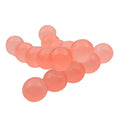 Fishing Scented Soft Plastic Beads Artificial Salmon Egg Bait Packs for Trout, Steelhead and Salmon (Spawn Roe Fishing Tackle) - color: Peach Clear Glow, size: .50"/14mm-15 Eggs per pack